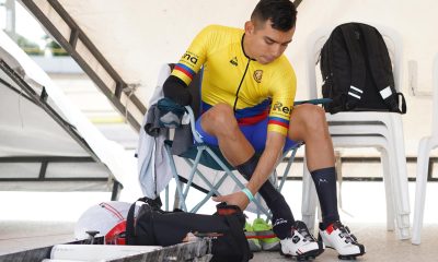 Fotografía del militar colombiano Mauricio Alejandro Peña en el Campeonato Nacional de Paraciclismo 2026 en Bogotá (Colombia). EFE/Pablo R. Seco