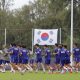 Jugadores de Corea del Sur entrenan este domingo en Guadalajara (México). EFE/ Francisco Guasco