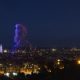 Un gran espectáculo de luz en homenaje a Antonio Gaudí tras la misa y la bendición de la Torre de Jesús celebrada por el papa León XIV en la Sagrada Familia, este miércoles en Barcelona dentro de la visita oficial del Papa a España. EFE/Marta Pérez
