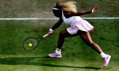 El tenista estadounidense Serena Williams durante el partido de dobles contra la mexicana Giuliana Olmos y la neozelandesa Erin Routliffe durante el WTA 500 Berlin en la Steffi Graf Stadium, en Berlin, Alemania. EFE/EPA/FILIP SINGER