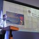 El director del Museo del Mar de San Juan, Manuel Minero González, habla durante la apertura de la jornada 'España y Puerto Rico en la Guerra de Independencia de los Estados Unidos' este jueves, en el Museo de Arte de San Juan (Puerto Rico). EFE/ Jorge Muñiz