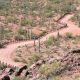 Captura de video tomado de la página de Nación Tohono O'odham que muestra una carretera en una reserva indígena en Arizona (EE.UU.). EFE/ Captura de Pantalla/ Nación Tohono O'odham