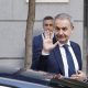 El expresidente del Gobierno español José Luis Rodríguez Zapatero llega a la Audiencia Nacional para declarar como investigado por organización criminal, tráfico de influencias y falsedad en la causa sobre el préstamo a la compañía aérea Plus Ultra. EFE/ J.J.Guillen