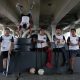 Futbolistas posan al finalizar un entrenamiento este lunes, en Ciudad de México (México). EFE/Mario Guzmán