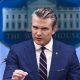 Foto de archivo del secretario de Guerra de Estados Unidos, Pete Hegseth.EFE/JIM LO SCALZO