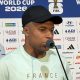 Kylian Mbappé de Francia habla este martes, en la zona mixta después de un partido del grupo I del Mundial de la FIFA 2026 entre Francia y Senegal en Nueva Jersey (Estados Unidos). EFE/Jan Téllez Asensio