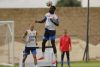 El jugador de la selección de Colombia Davison Sánchez durante el entrenamiento que el combinado colombiano ha realizado en la Academia Atlas este domingo en Guadalajara, Jalisco (México). EFE/ Francisco Guasco