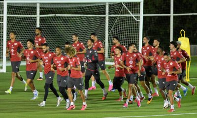 Jugadores de la selección de Túnez participan en un entrenamiento previo al primer partido del Mundial 2026, en Monterrey (México). EFE/Miguel Sierra
