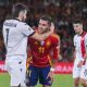 Fotografía de Pablo Miranzo, en la que puede verse en una imagen de archivo del 11 de octubre de 2025 al futbolista de Georgia Khvicha Kvaratskhelia (i), durante un partido contra España. EFE