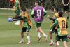 Jorge Sánchez (i) de México entrena este miércoles, en el Centro de Alto Rendimiento de la Federación Mexicana de Fútbol en Ciudad de México (México). EFE/ José Méndez