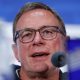 El seleccionador de Austria, Ralf Rangnick, habla en una rueda de prensa en el estadio AT&T Stadium en Dallas (EE.UU.). EFE/ Mariscal