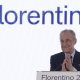 Florentino Pérez tras ser reelegido presidente del Real Madrid, después de superar en las elecciones al otro candidato, Enrique Riquelme. EFE/Juanjo Martín