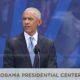El expresidente Obama habla durante la inauguración del Centro Presidencial Obama este jueves, en Chicago (EE.UU.). EFE/ Octavio Guzmán