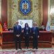 .-Ynés Vargas (d), Directora de Funglode España; Joaquín Goyache Goñi (c), Rector de la Universidad Complutense de Madrid y Leonel Fernández Reyna, ex presidente de la República Dominicana y Presidente de la Fundación Global Democracia y Desarrollo (Funglode), durante el "FORO IBEROAMERICANO FUNGLODE. Sociedad, Economía y Conocimiento en el escenario global", en la Universidad Complutense, este lunes en Madrid. EFE/ David Fernández