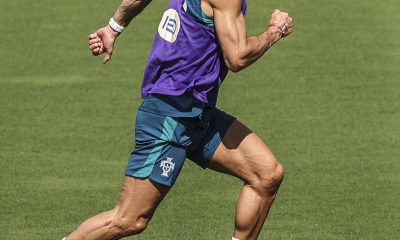 Cristiano Ronaldo hará historia al disputar la sexta Copa del Mundo de su legendaria carrera: CR7 será, por una vez, CR6. EFE/EPA/MIGUEL A. LOPES