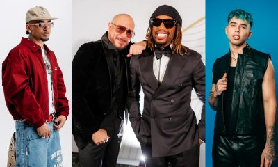 Combo de fotografías cedidas por Eighteen10, Live Nation y Sony Music en las que aparecen el puertorriqueño Ozuna (i), el cubanoestadounidense Pitbull y el estadounidense Lil Jon (c), y el argentino Luck Ra. EFE/ Eighteen10 /Live Nation /Sony Music /SOLO USO EDITORIAL /NO VENTAS /SOLO DISPONIBLE PARA ILUSTRAR LA NOTICIA QUE ACOMPAÑA /CRÉDITO OBLIGATORIO