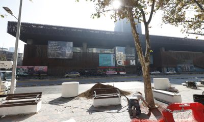 Fotografía del 12 de mayo de 2026 que muestra la fachada del Centro Cultural Gabriela Mistral (GAM), en Santiago (Chile). EFE/ Elvis González