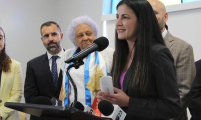 La coordinadora del Acuerdo de Liberación, Rosa María Payá, fue captada este 15 de junio, durante una rueda de prensa, en Miami (FL, EE.UU.). EFE/Pedro Pablo Cortés