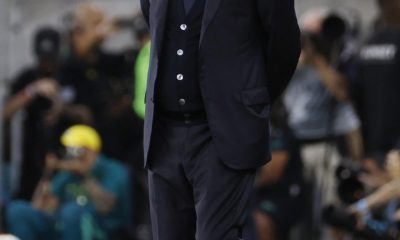 El seleccionador de Brasil, Carlo Ancelotti, manifestó este domingo que tiene dudas sobre los integrantes de su formación titular a 12 días del comienzo de Mundial y tras golear por 6-2 a la selección de Panamá en un partido amistoso jugado en el estadio Maracaná de Rio de Janeiro. EFE/ Antonio Lacerda