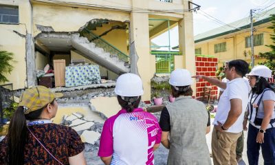 Una fotografía de archivo distribuida por la Oficina de Comunicaciones Presidenciales (PCO) muestra al presidente filipino Ferdinand Marcos Jr. (2-D) inspeccionando áreas de una escuela secundaria dañadas por un terremoto en la ciudad de General Santos, al sur de Filipinas, el 10 de junio de 2026.
EFE/EPA/PRESIDENTIAL COMMUNICATIONS OFFICE/HANDOUT BEST QUALITY AVAILABLEHANDOUT EDITORIAL USE ONLY/NO SALES