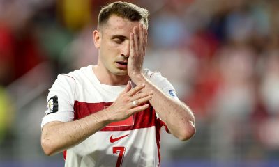 El internacional turco Kerem Akturkoglu, durante el partido disputado por su selección contra Paraguay este viernes, correspondiente al Mundial de Estados Unidos, México y Canadá. EFE/BENJAMIN FANJOY