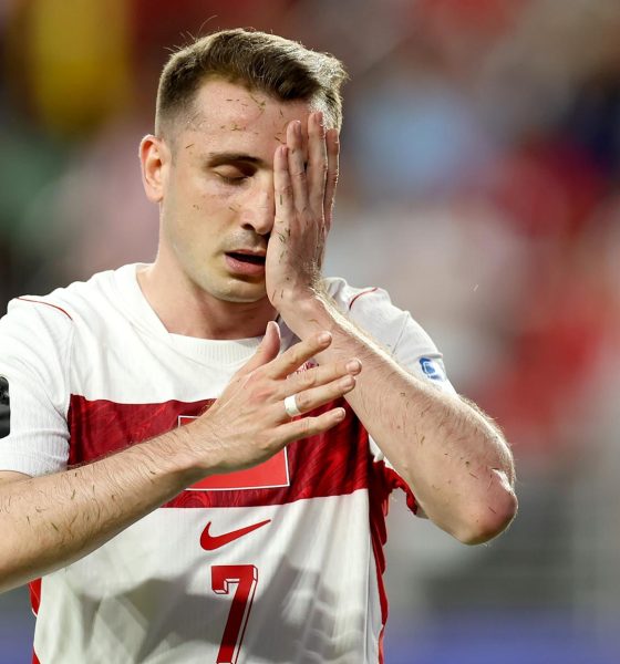 El internacional turco Kerem Akturkoglu, durante el partido disputado por su selección contra Paraguay este viernes, correspondiente al Mundial de Estados Unidos, México y Canadá. EFE/BENJAMIN FANJOY