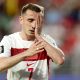 El internacional turco Kerem Akturkoglu, durante el partido disputado por su selección contra Paraguay este viernes, correspondiente al Mundial de Estados Unidos, México y Canadá. EFE/BENJAMIN FANJOY