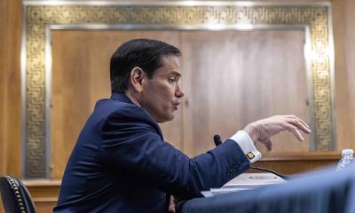 El secretario de Estado de Estados Unidos, Marco Rubio, comparece ante el Comité de Relaciones Exteriores del Senado en la audiencia sobre la solicitud de presupuesto del Departamento de Estado para el año fiscal 2027 en el Capitolio en Washington, DC, EE. UU., el 2 de junio de 2026. EFE/EPA/Shawn Thew