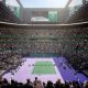 En Qiddiya, la que Arabia Saudí ha llamado su "ciudad del juego", se levanta desde el año pasado el Centro Nacional de Tenis, el que promete ser el "Wimbledon del desierto" y el más grande de la región de Oriente Medio, en la continua aspiración del país árabe por erigirse como un destino deportivo. En la imagen, cedida por Qiddiya Investment Company, se muestra una recreación del Centro. SOLO USO EDITORIAL NO VENTAS