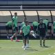 Jugadores de México entrenan este domingo en el Centro de Alto Rendimiento en Ciudad de México (México). EFE/ Isaac Esquivel