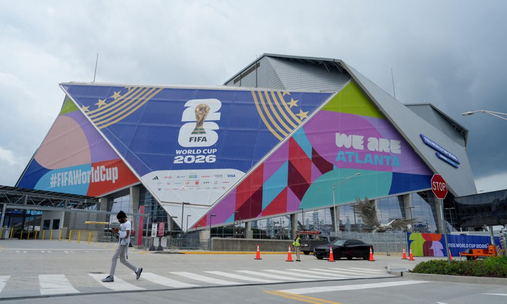 Fotografía que muestra las instalaciones del estadio de Atlanta, previo al debut de España ante Cabo Verde el 15 de junio, en Atlanta (Estados Unidos). EFE/ Alberto Boal