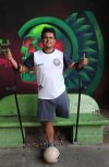 Arturo Moreno posa al finalizar un entrenamiento este lunes, en Ciudad de México (México). EFE/Mario Guzmán
