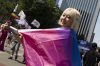Un participante en los desfiles LGBTIQ (lesbianas, gais, bisexuales, transgénero y queer) durante las celebraciones del 27.º Desfile Queer de Seúl, en Seúl, Corea del Sur, el 13 de junio de 2026. (Corea del Sur, Seúl) EFE/EPA/JEON HEON-KYUN
