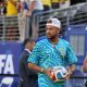 Neymar, jugador brasileño en el estadio MetLife en Nueva Jersey (Estados Unidos). EFE/Ángel Colmenares