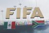 Aviones sobrevuelan el nombre de FIFA en la inauguración del Mundial de la FIFA 2026 este jueves, en el estadio Azteca en la Ciudad de México (México). EFE/ Sashenka Gutiérrez