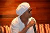 El astro brasileño Ronaldinho Gaúcho habla durante una rueda de prensa este martes, en Miami (Estados Unidos). EFE/ Antoni Belchi
