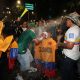 Aficionados de Colombia celebran en el país durante la transmisión del partido de la Copa Mundial de la FIFA 2026 ante Uzbekistán. EFE/ Mario Guzmán