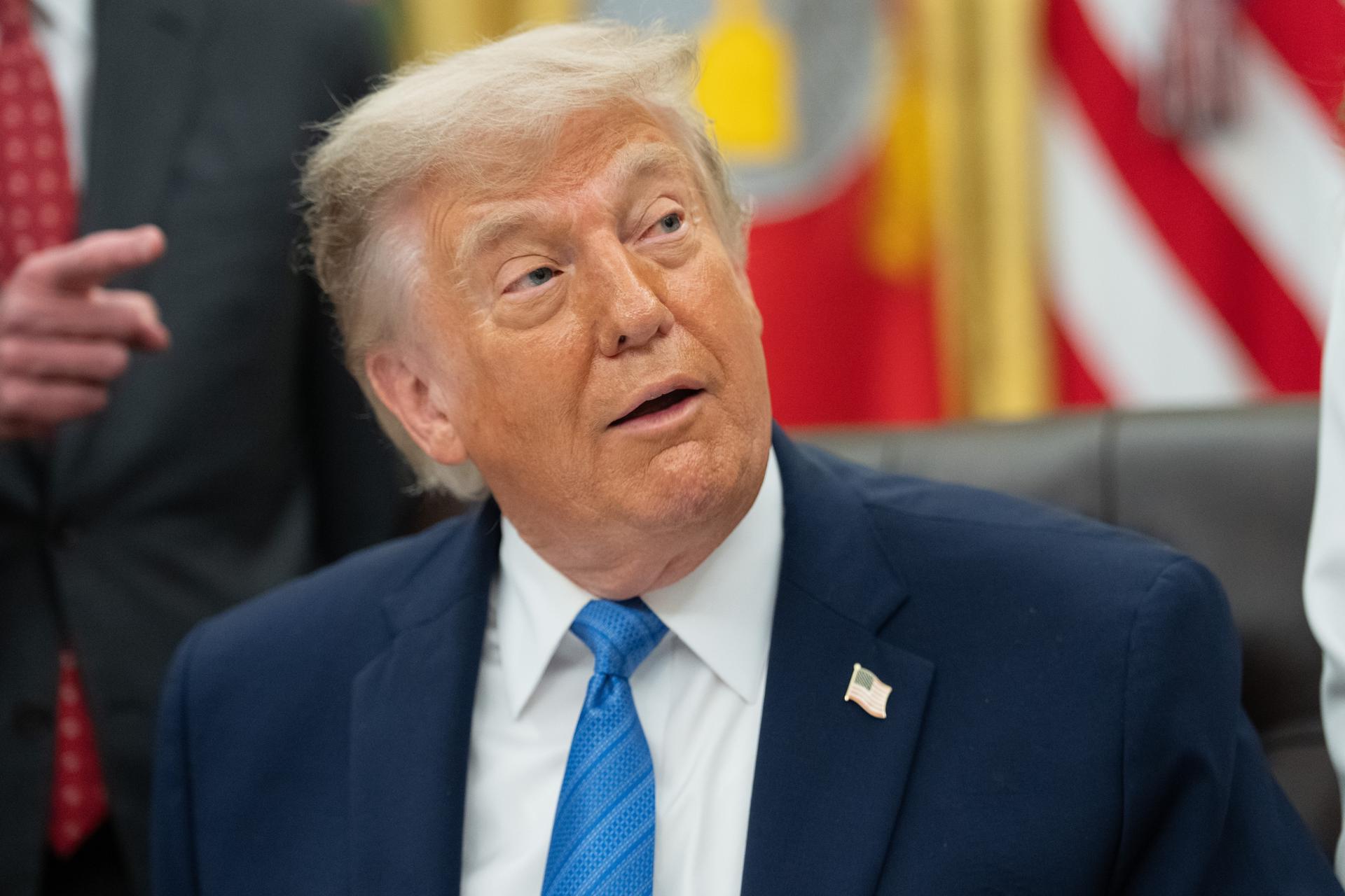 El presidente de EE.UU. Donald Trump, el 10 de junio de 2026, en la Casa Blanca. EFE/AARON SCHWARTZ / POOL