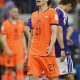 Frenkie De Jong, de Países Bajos, reacciona al finalizar un partido del grupo F del Mundial de la FIFA 2026 entre Países Bajos y Japón en el estadio AT&T en Dallas (Estados Unidos). EFE/ Sebastián Mariscal