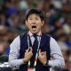 El seleccionador de Japón, Hajime Moriyasu, reacciona en un partido del grupo F del Mundial de la FIFA 2026 entre Túnez y Japón este sábado, en el estadio BBVA en Monterrey (México). EFE/ Sashenka Gutiérrez