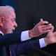 El presidente de Brasil, Luiz Inácio Lula da Silva, fue captado este 10 de junio, durante un acto oficial, en el Palacio de Planalto, en Brasilia (Brasil). EFE/Andre Borges