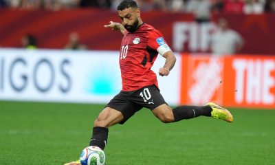 El internacional egipcio Mohamed Salah, durante el partido disputado este domingo por su selección contra la de Nueva Zelanda dentro del Mundial de Estados Unidos, México y Canadá de fútbol. EFE/BOB FRID