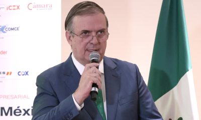 El secretario de Economía de México, Marcelo Ebrad, habla durante una rueda de prensa en Ciudad de México (México). Imagen de archivo. EFE/ José Méndez