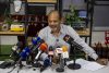 Gabriel José Quero Navas, hermano de Víctor Quero Navas, habla durante una rueda de prensa este miércoles, en la sede de la ONG Foro Penal en Caracas (Venezuela). EFE/ Miguel Gutiérrez
