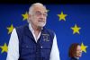El vicepresidente tercero del Parlamento Europeo y jefe de la Misión de Observación Electoral de la Unión Europea para Colombia (MOE UE), Esteban González Pons (i), fue captado, este 2 de junio, durante una rueda de prensa, en Bogotá (Colombia). EFE/Pablo Seco
