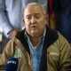 El secretario general del sindicato eléctrico en el estado Miranda, Alexis Rodríguez, habla en una rueda de prensa de trabajadores del sector eléctrico este jueves, en Caracas (Venezuela). EFE/ Ronald Peña