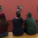 Personas recorren la muestra ‘El que la cambia la falla’ este sábado, en el Museo de Arte de Zapopan (Guadalajara, México), donde se exhiben los coloridos uniformes del exarquero mexicano Jorge Campos. EFE/ Francisco Guasco