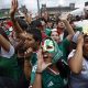 Aficionados de México reaccionan durante la transmisión del partido del Mundial de la FIFA 2026 entre República Checa y México, este miércoles en el Fan Fest del Zócalo de Ciudad de México (México). EFE/ Sáshenka Gutiérrez