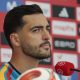 El centrocampista español Mikel Merino ofrece una rueda de prensa después del entrenamiento de la selección. EFE/ Lavandeira Jr