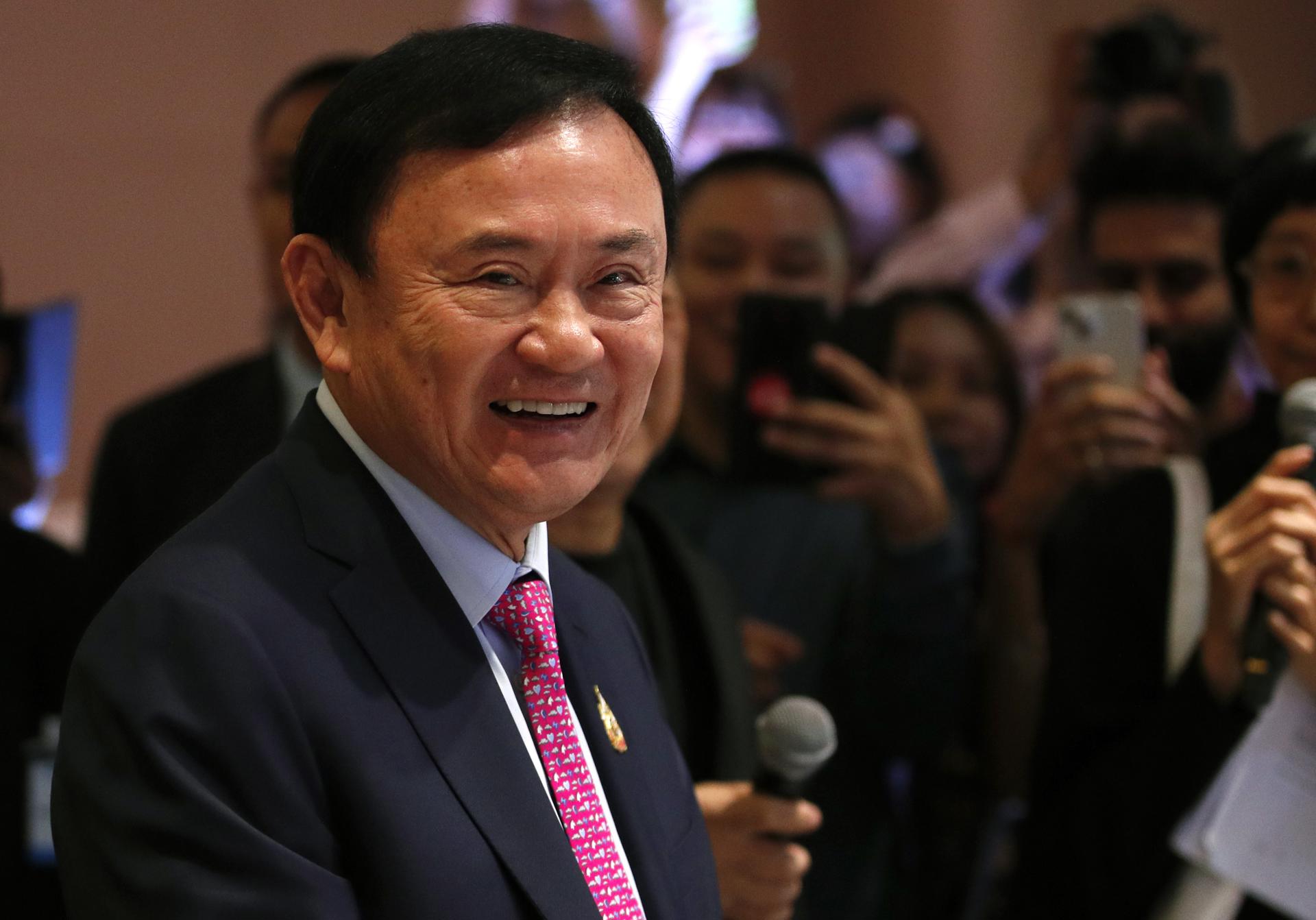 Fotografía de archivo del influyente ex primer ministro de Tailandia Thaksin Shinawatra 
 EFE/EPA/RUNGROJ YONGRIT